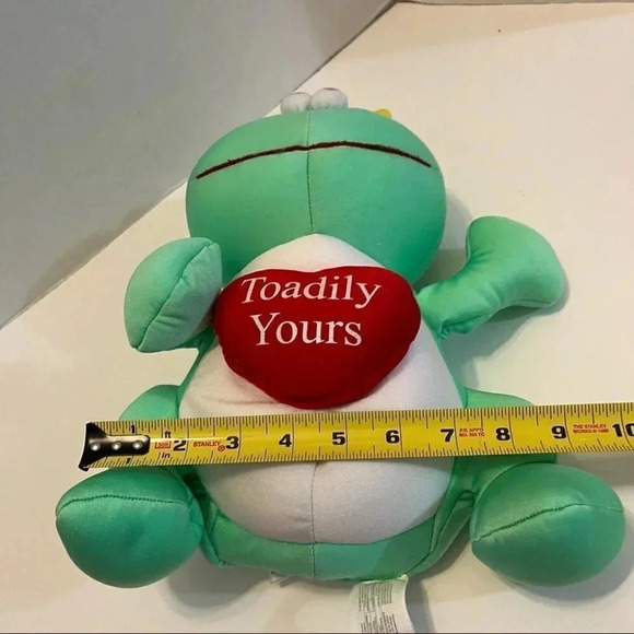 Moshi Green Frog Prince Toadily Yours Microbead Squishy Plush Stuffed Animal - Picture 8 of 10